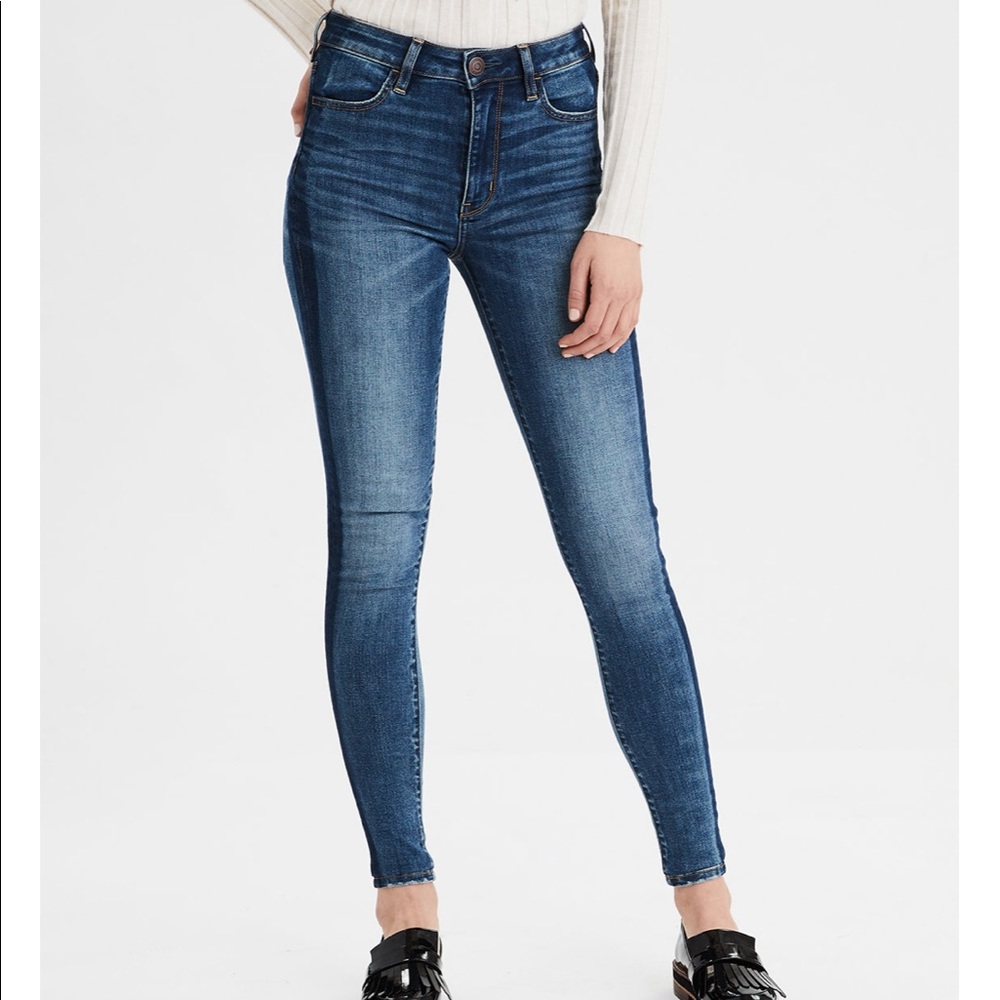 Two tone high waisted Jegging